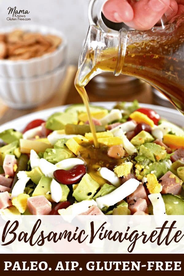 Balsamic Vinaigrette Salad Dressing Pinterest pin