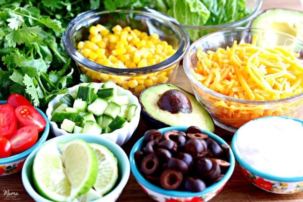 gluten-free burrito bowl toppings