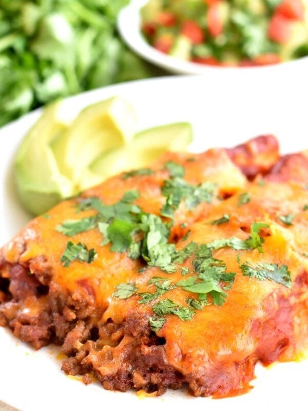 gluten-free beef and cheese enchiladas