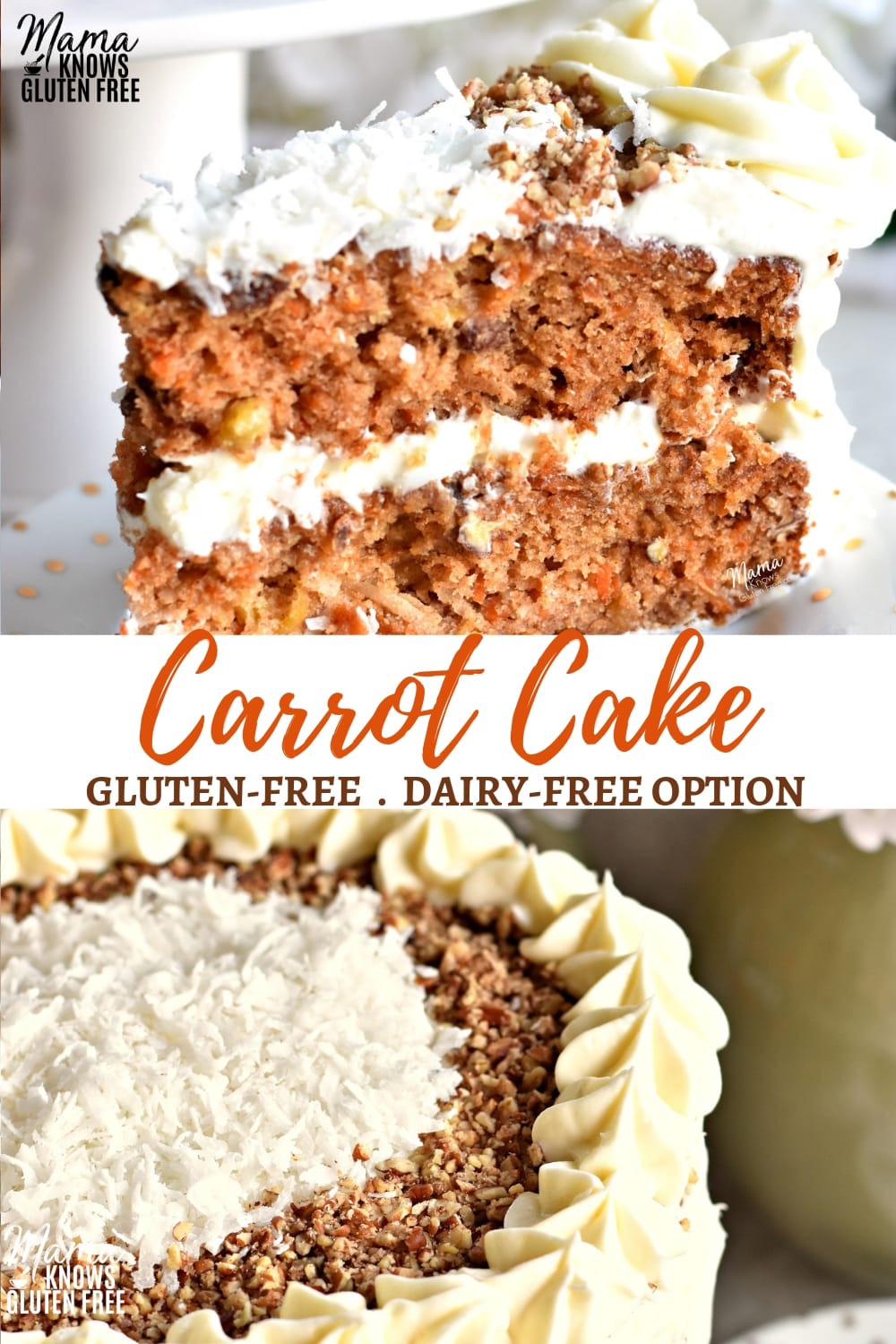 gluten-free carrot cake pinterest pin 1a