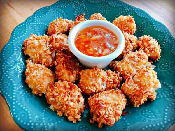 gluten-free crunchy coconut chicken bites1