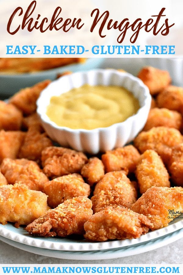 Gluten-Free Homemade Chicken Nuggets Pinterest pin