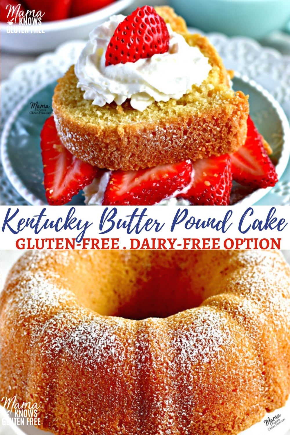 gluten-free Kentucky butter pound cake Pinterest pin 4