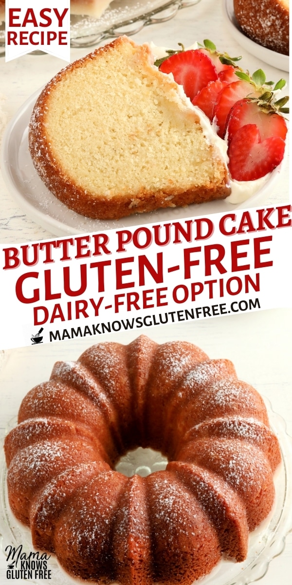 gluten-free pound cake Pinterest pin 1b