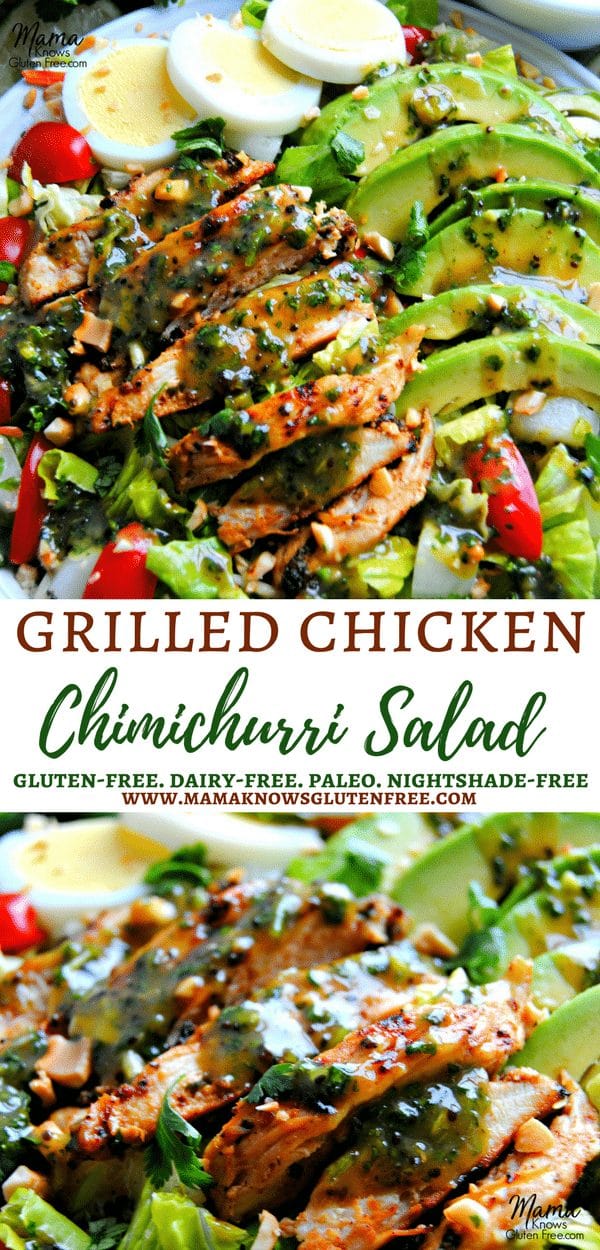 Grilled Chicken Chimichurri Salad
