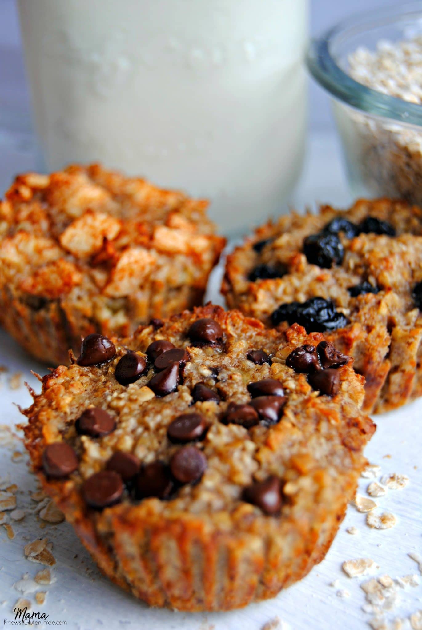 Gluten-Free Baked Oatmeal Cups 3 Ways 