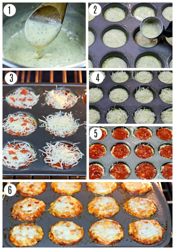 gluten-free pizza bites recipe steps 1-6