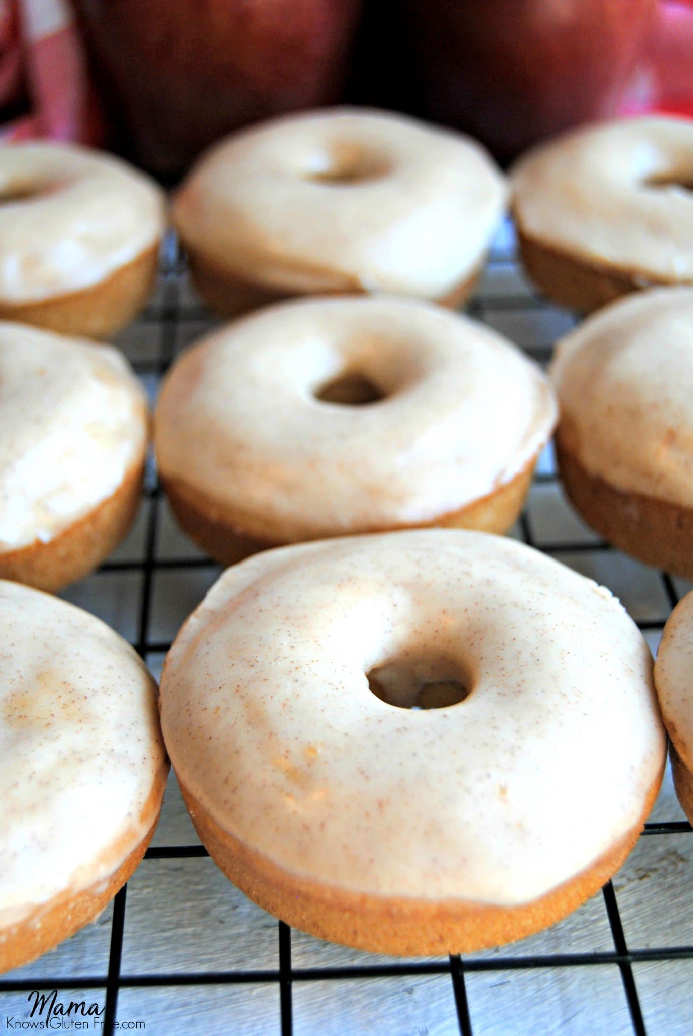 gluten-free baked apple cinnamon donuts