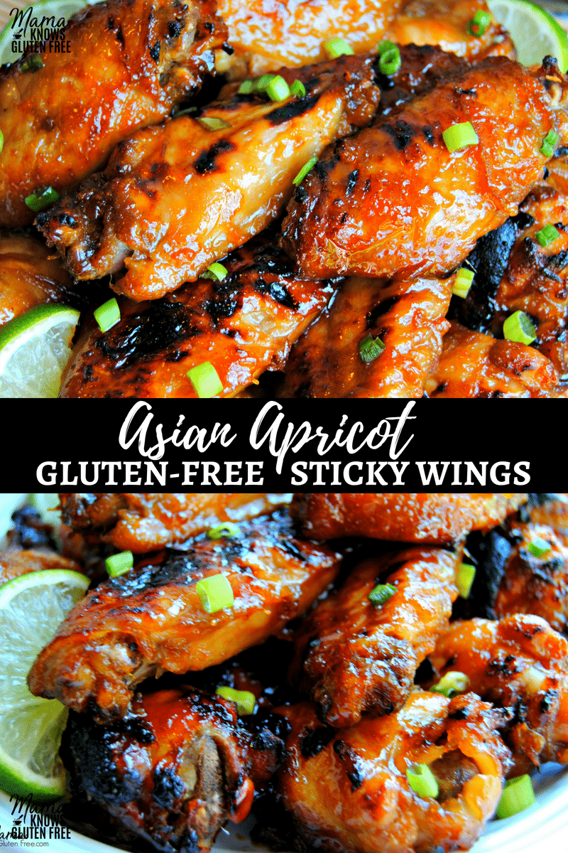gluten-free Apricot Asian Sticky Wings