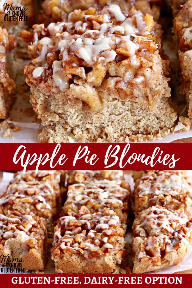 gluten-free apple pie blondies Pinterest pin 2