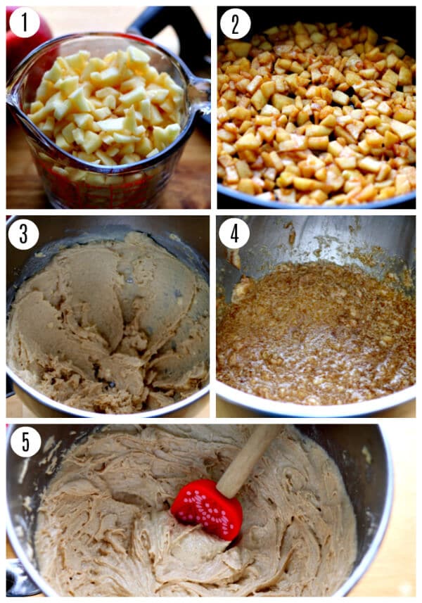 gluten-free apple pie blondies recipe step photos 1-5