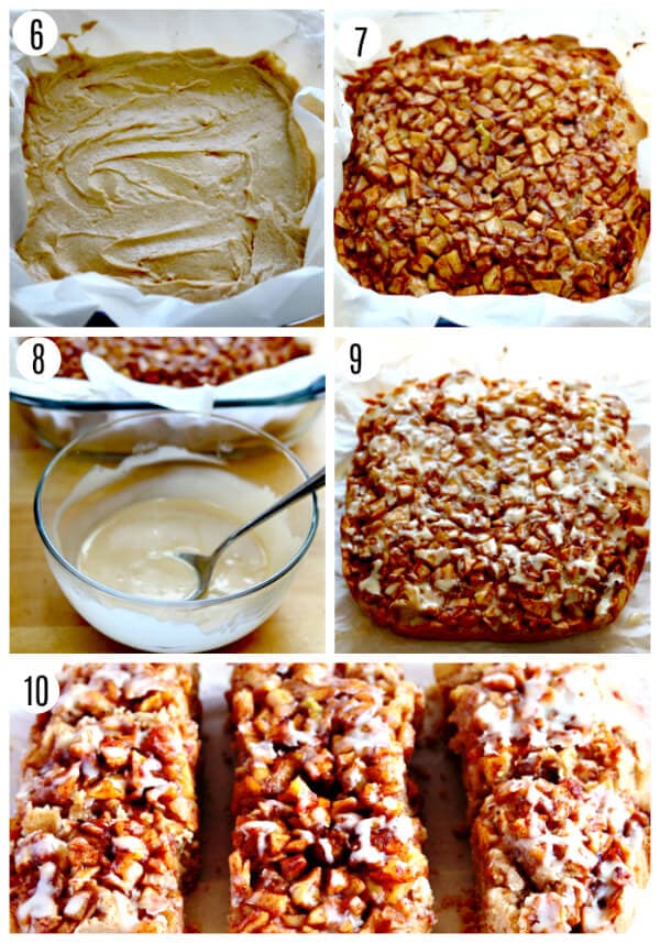 gluten-free apple pie blondies recipes steps photos 6-10