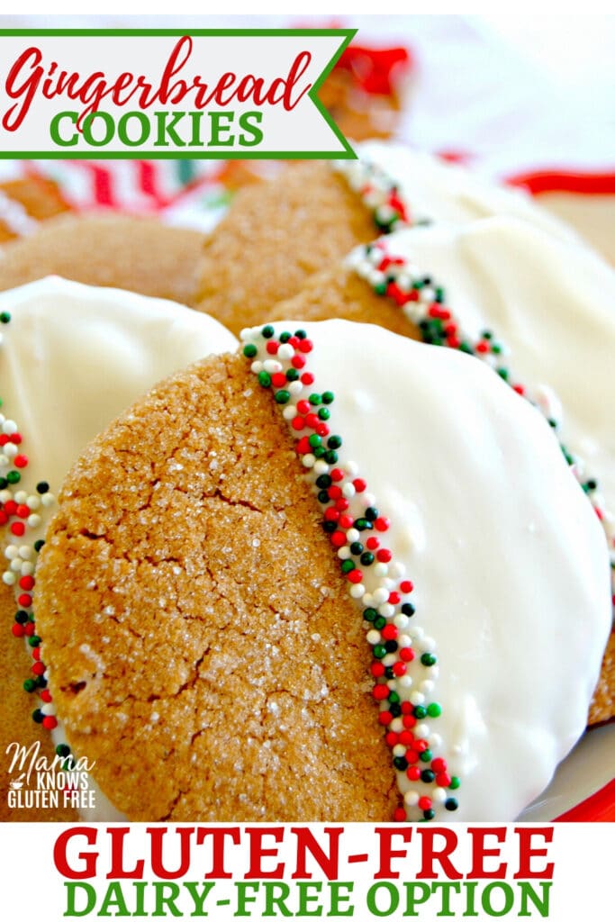 gluten-free gingerbread cookies Pinterest pin