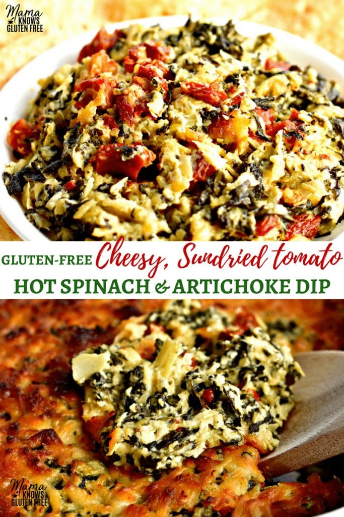 gluten-free hot spinach dip