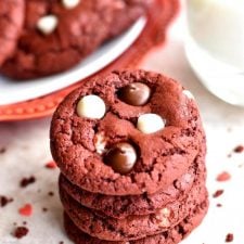 gluten-free red velvet chocolate chip cookies