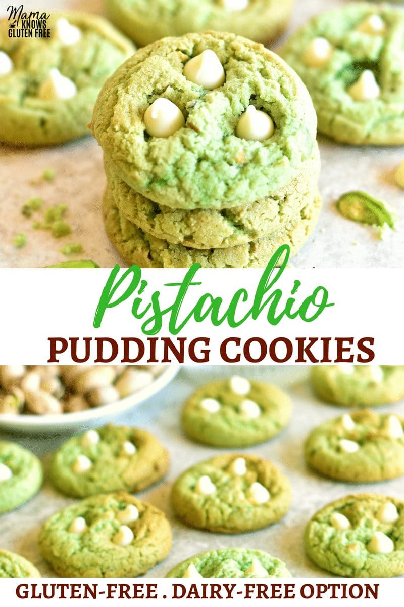 gluten-free pistachio pudding cookies