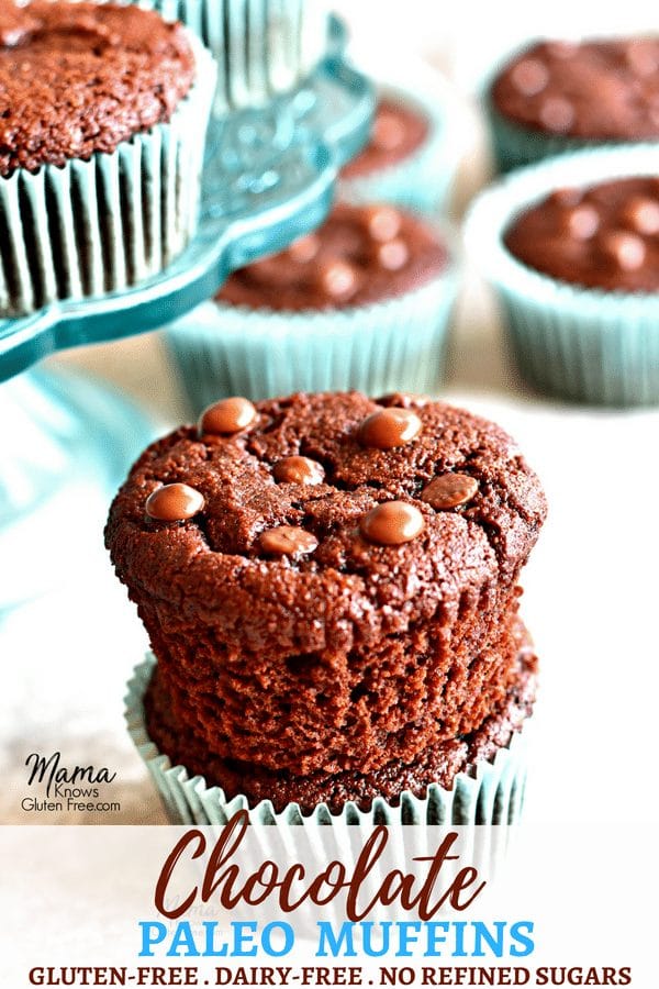 Paleo Chocolate Muffins Pinterest Pin