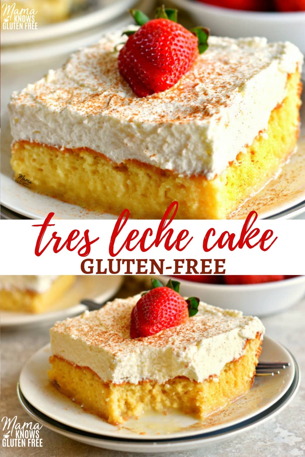 gluten-free tres leche cake Pinterest pin 1-a