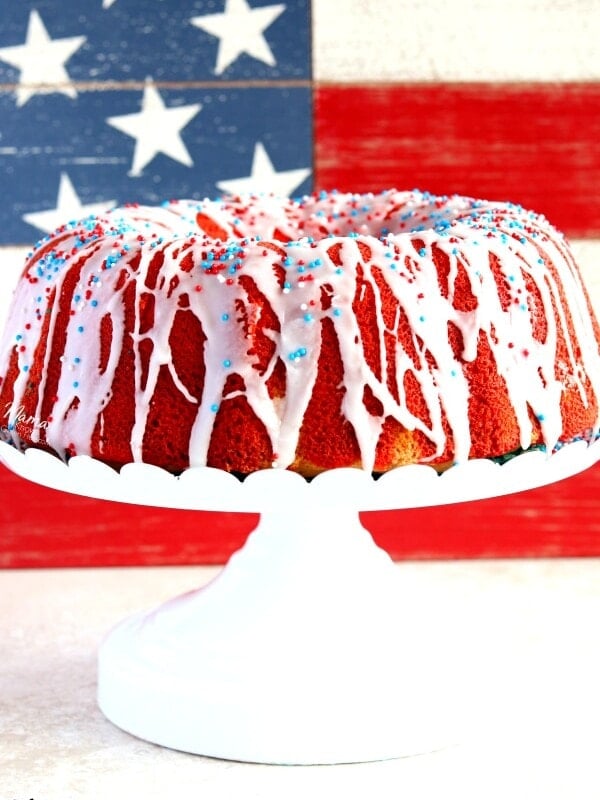 gluten-free firecracker almond bundt cake