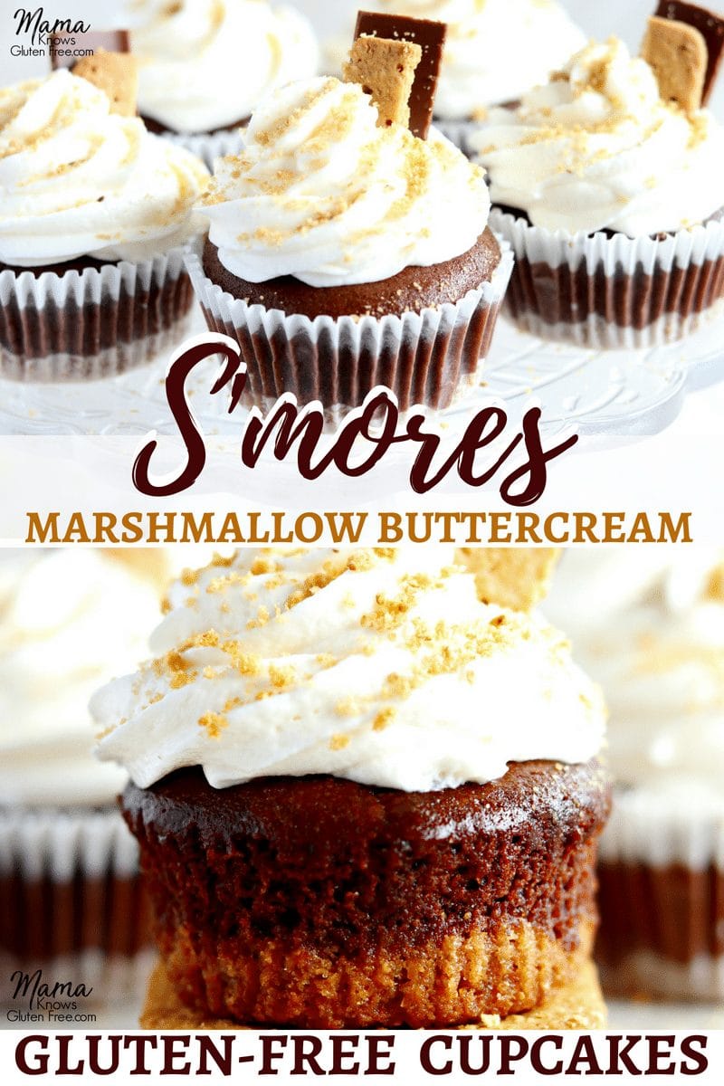 gluten-free s'mores cupcakes