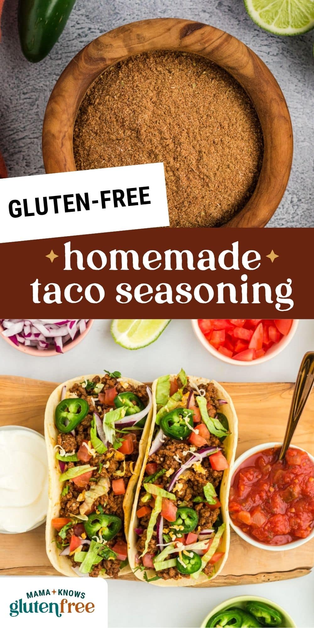 homemade taco seasoning pin image