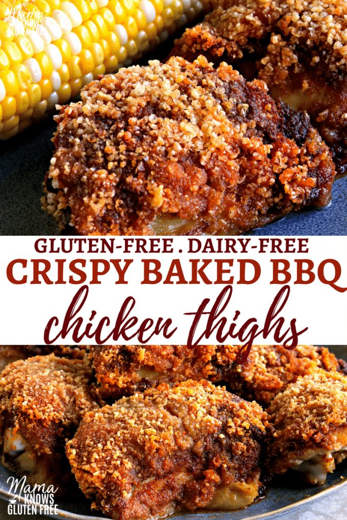 crispy baked bbq chicken thighs