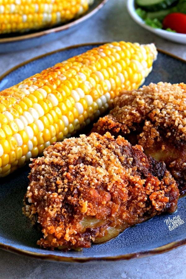 crispy baked bbq chicken thighs