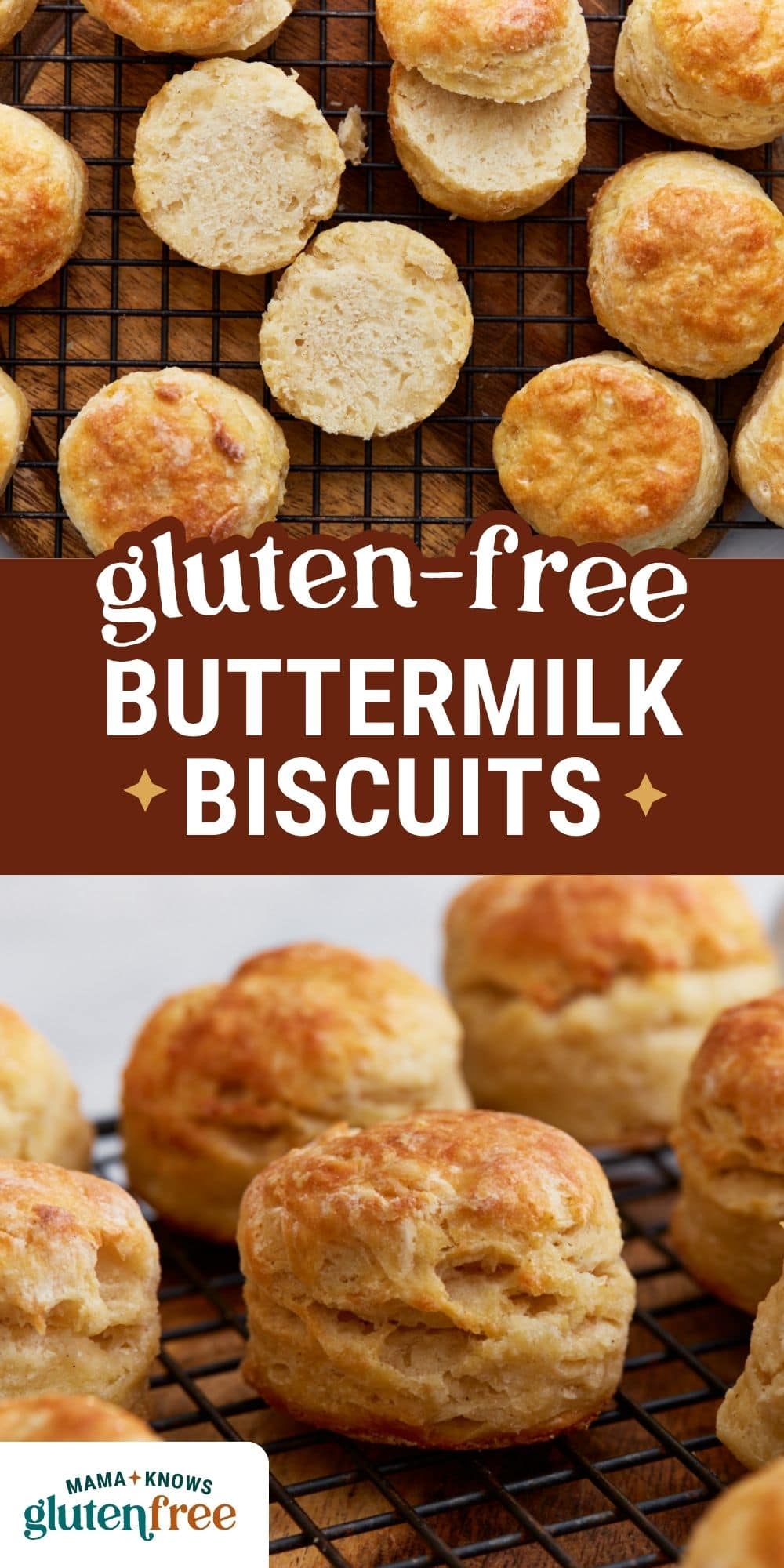 gluten free buttermilk biscuits pin image