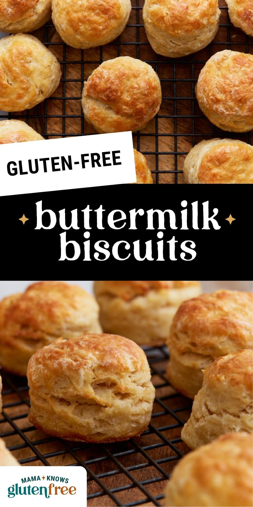 gluten free buttermilk biscuits pin image