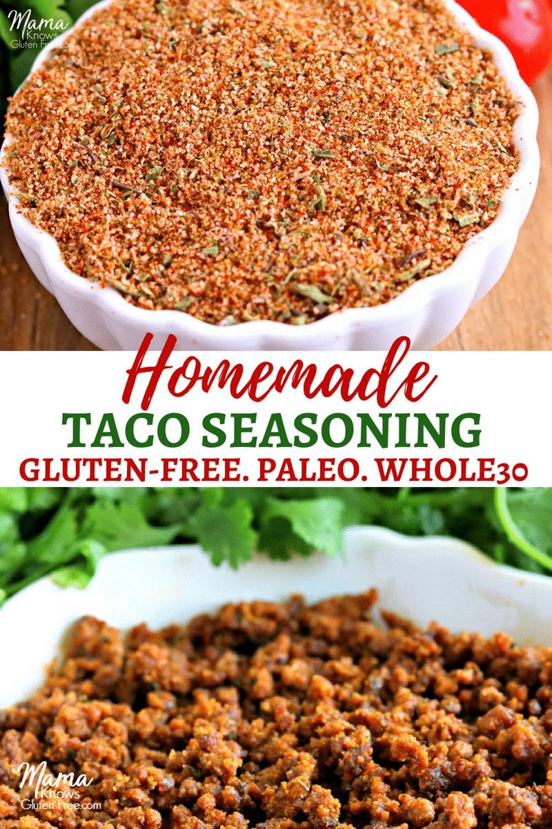 gluten-free homemade taco seasoning Pinterest pin 2