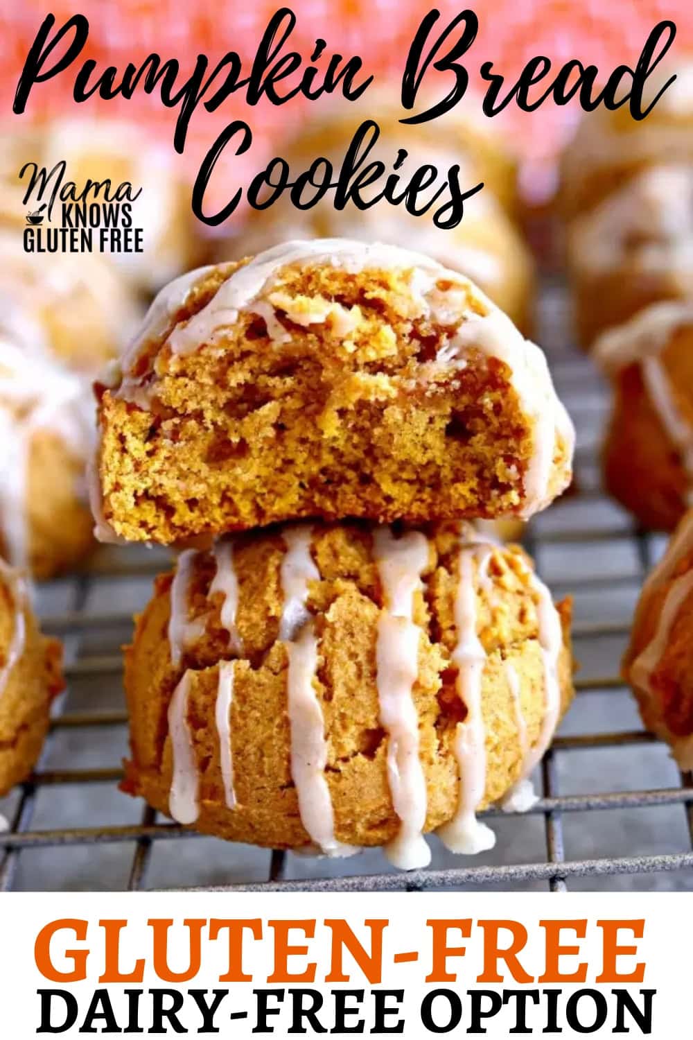 gluten-free pumpkin cookies Pinterst pin b