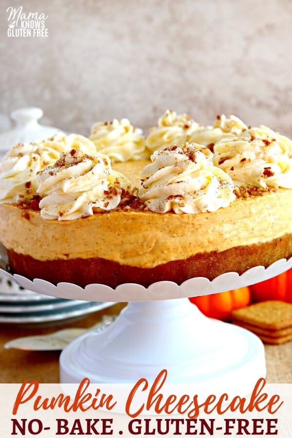 gluten-free no-bake pumkin cheesecak Pinterest pin