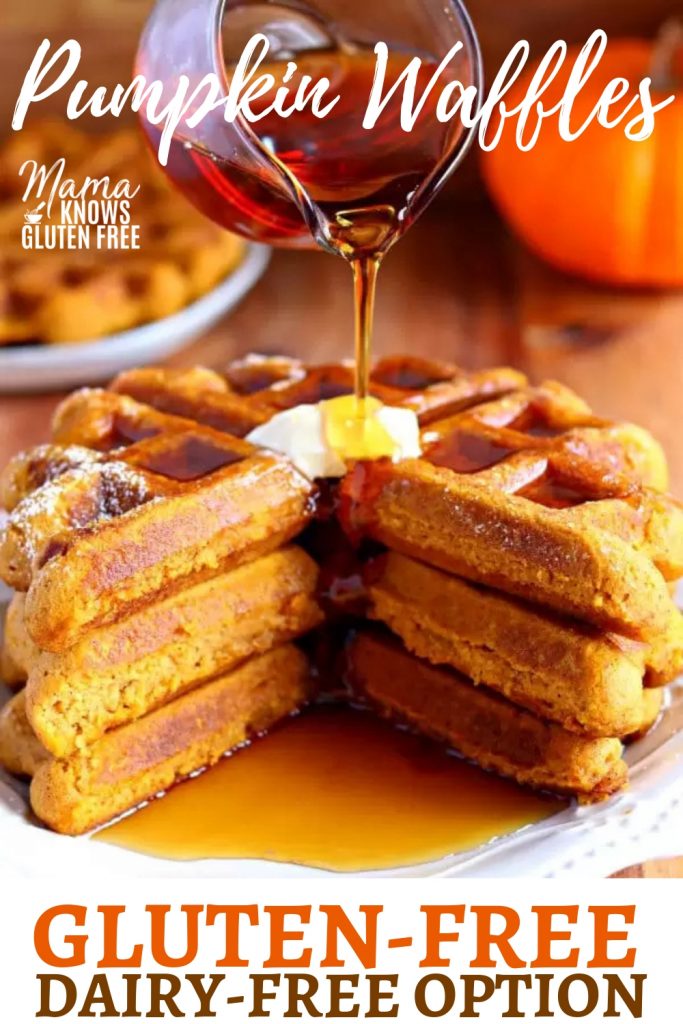 gluten-free pumpkin waffles Pinterst pin B