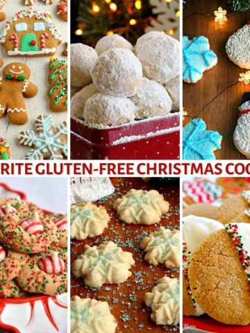 gluten-free Christmas cookie recipes photo collage