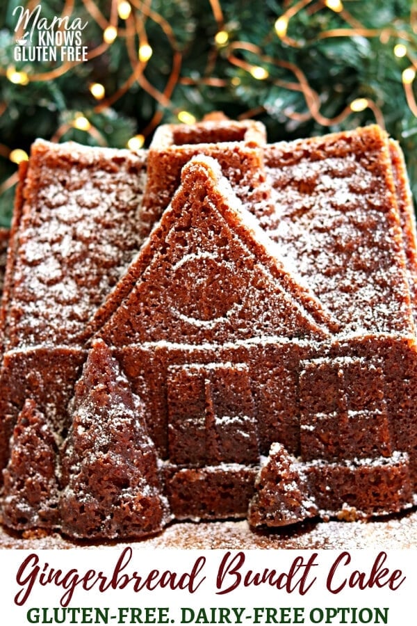 gluten-free gingerbread cake Pinterest pin