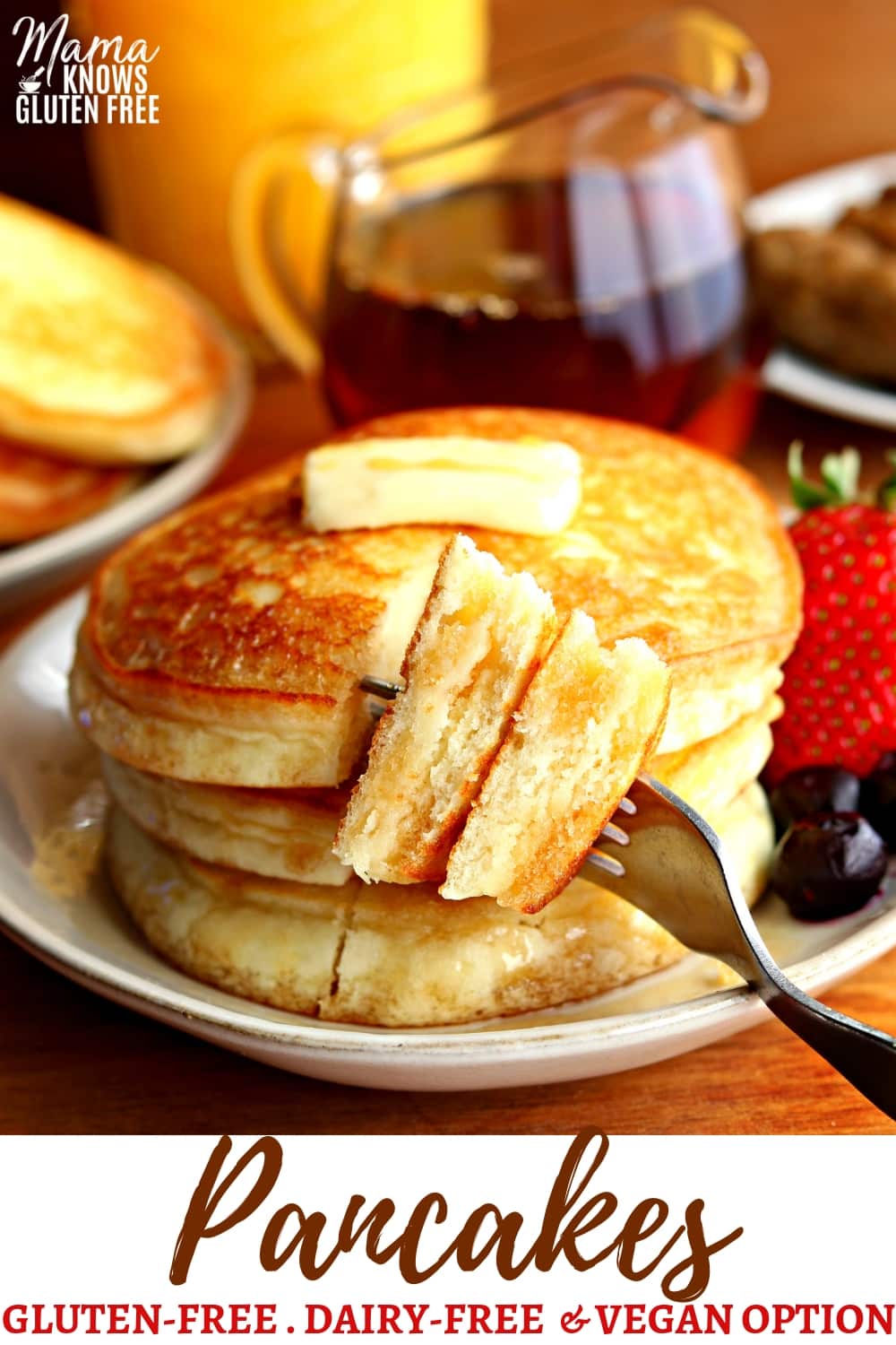 gluten-free pancakes Pinterest pin 2