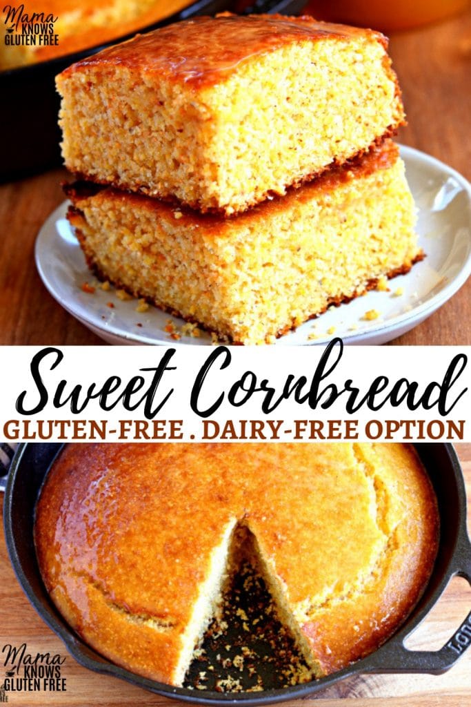 gluten-free cornbread Pinterest pin
