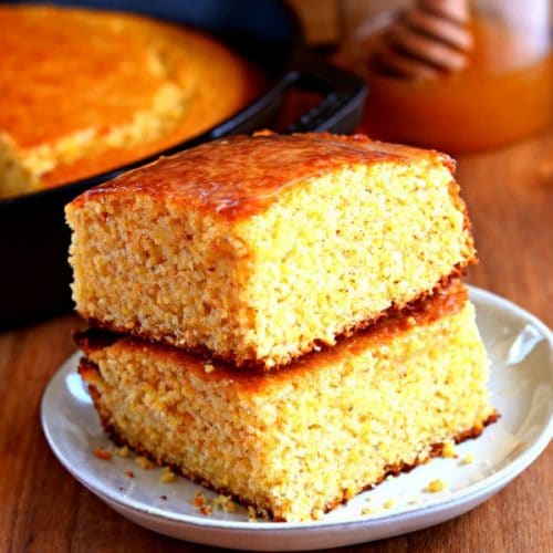 Cast Iron Skillet Sweet Cornbread - Simple Living Mama