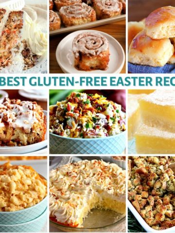 gluten-free Easter recipes photo collage