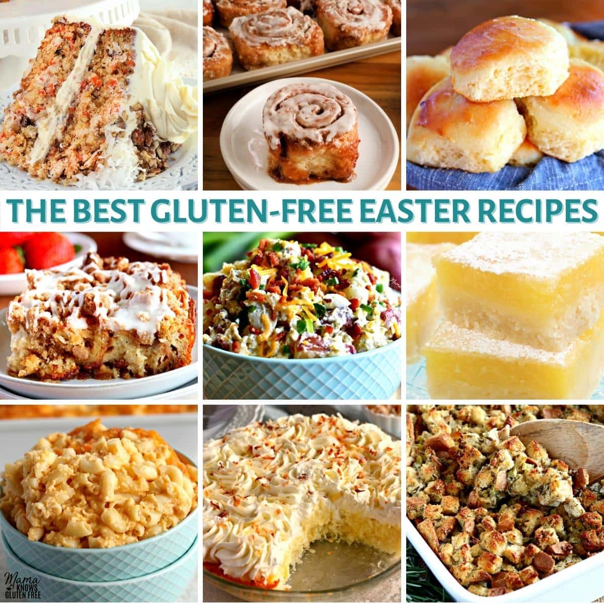 gluten-free Easter recipes photo collage