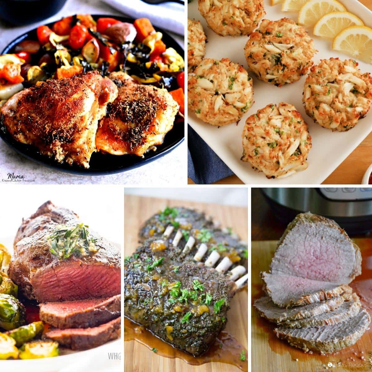 gluten-free Easter diner recipes photo collage