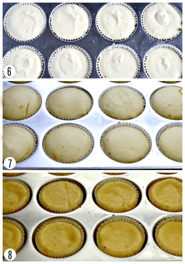 gluten-free mini cheesecakes recipe steps 6-8 photo collage