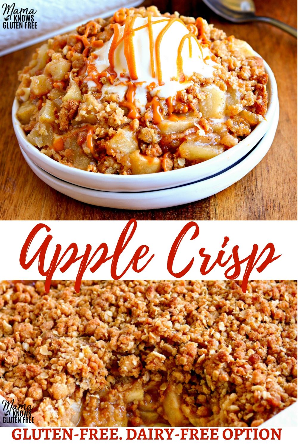 Gluten-Free Apple Crisp Recipe Pinterest Pin