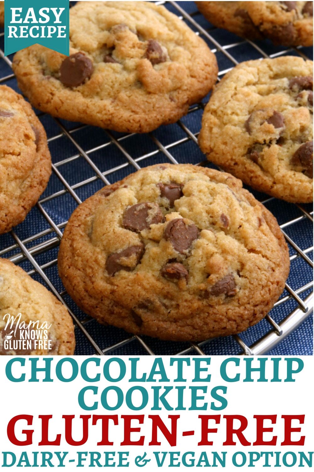 gluten-free chocolate chip cookies Pinterest pin 1A