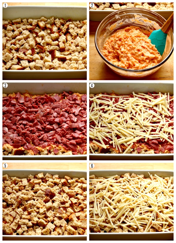 ecipe steps photos for ruben casserole