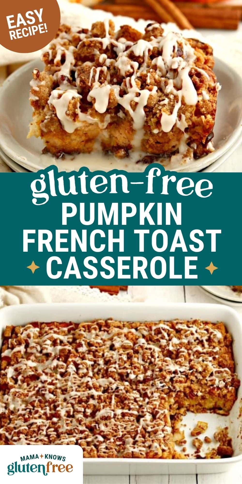 Pumpkin French Toast Casserole pin image