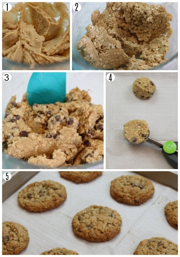 recipes steps for gluten-free oatmeal cookies