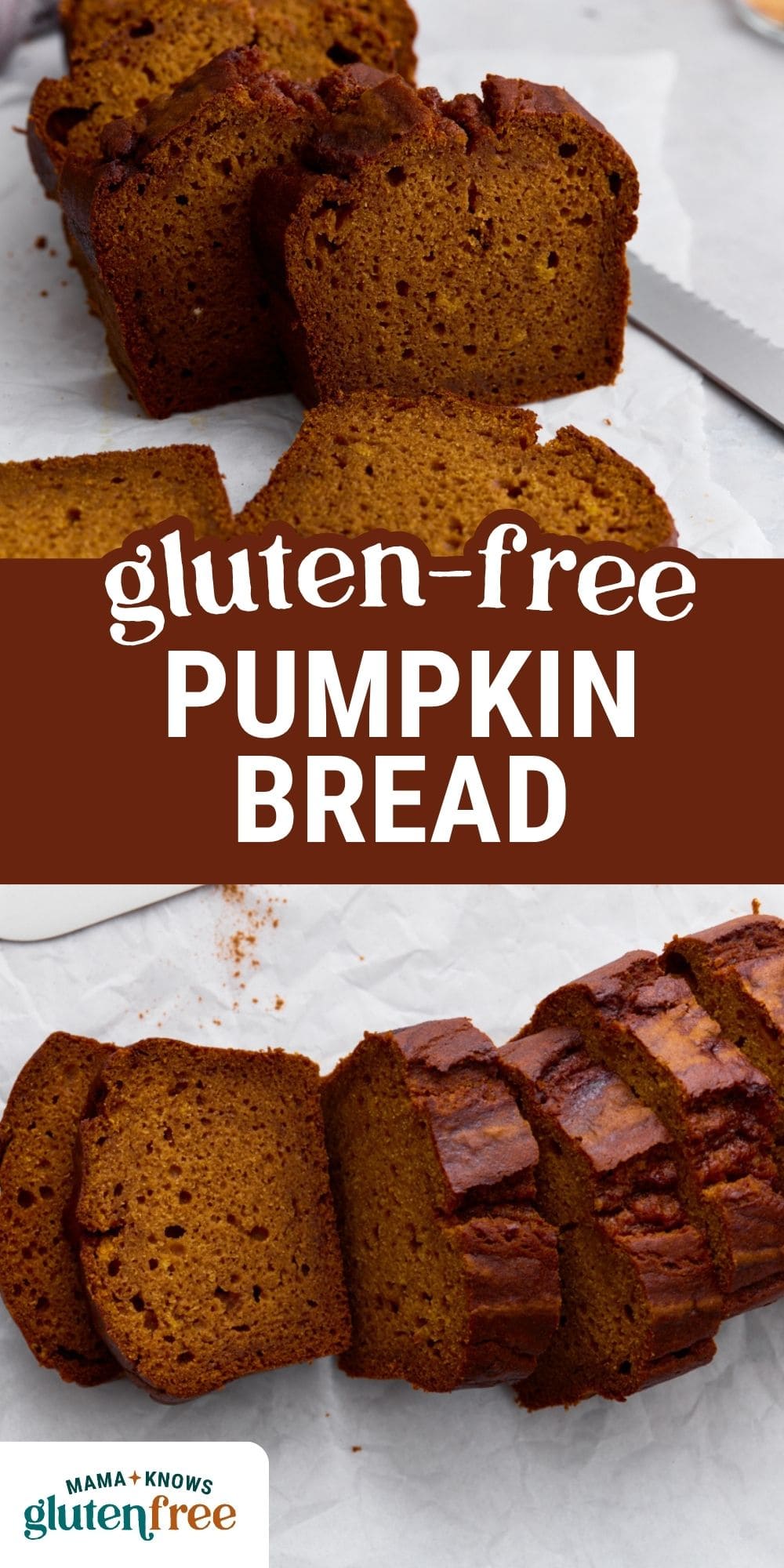 gluten-free pumpkin bread pin image