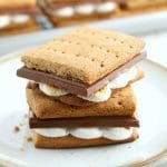 gluten-free graham crackers made into S'mores