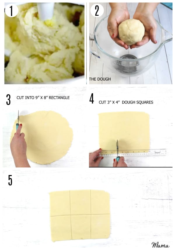 gluten-free pop tarts recipe steps 1-5 photo collage